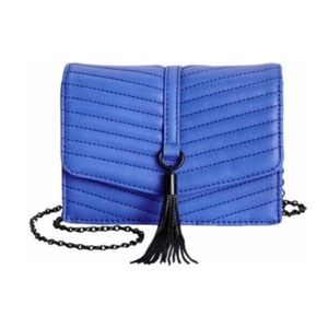 NWT INC Yvonn Faux Leather Quilted Crossbody